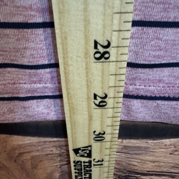 Under Armour Polo Shirt Medium Men’s Purple Striped Phoenician Golf Logo Resort - Picture 5 of 8